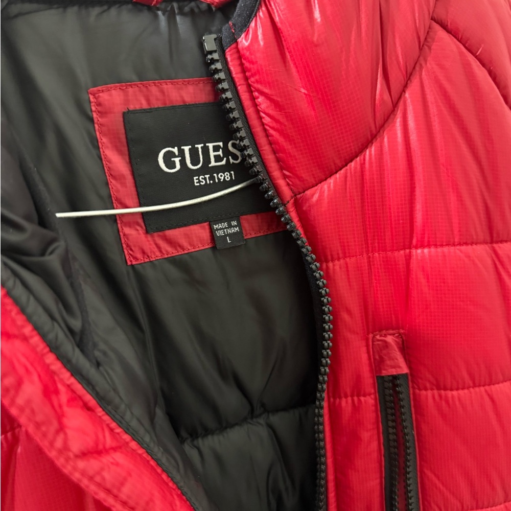 Guess Quilted Red Jacket